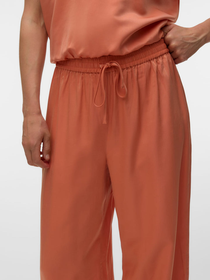 VERO MODA 10347033 Lina lange broek dames - oranje