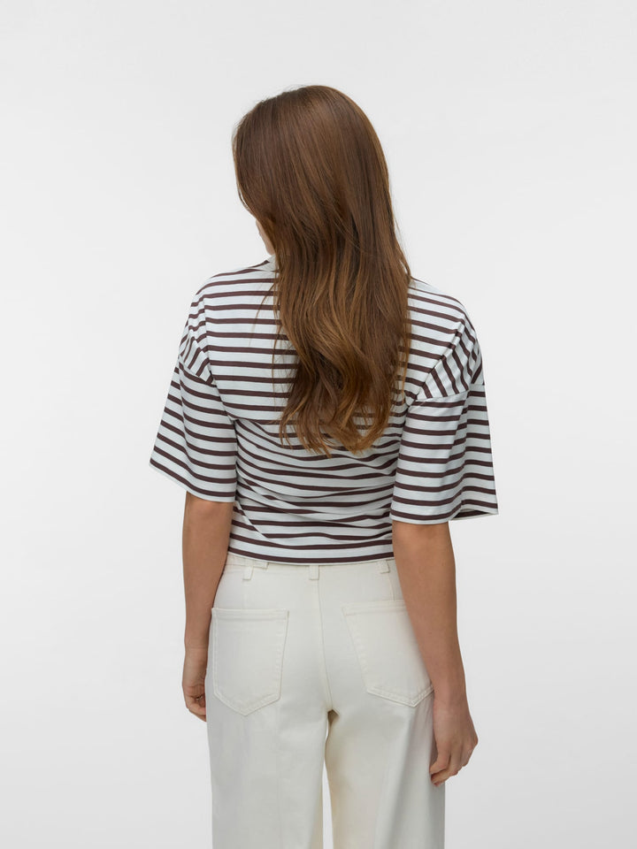 VERO MODA Kiara T-shirt ecru dessin – dames