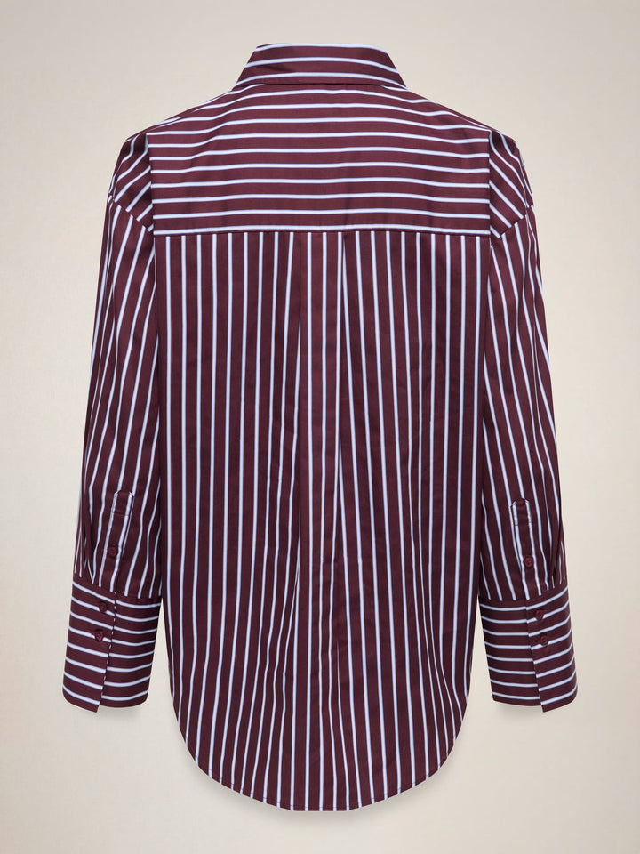 Jacqueline de Yong 15380444 Serena blouse l/m paars dessin