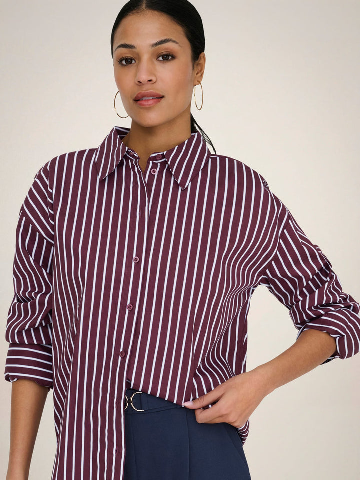 Jacqueline de Yong blouse l/m dames paars dessin – JDYSERENA