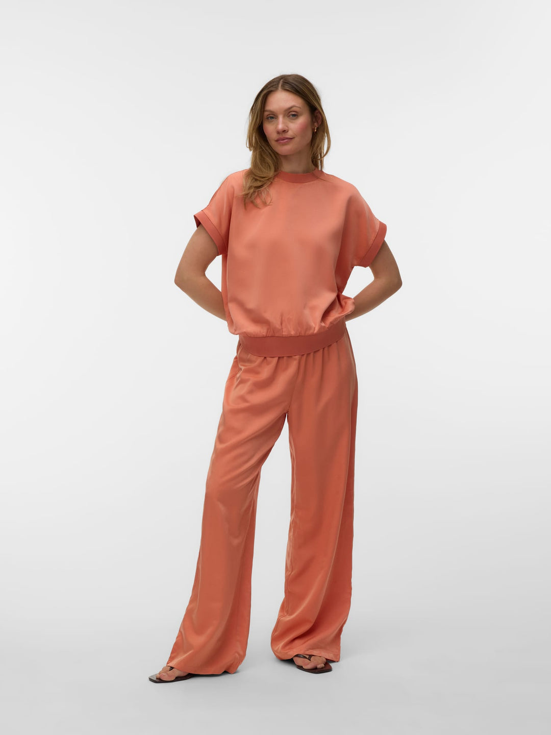 VERO MODA Lina top oranje – dames