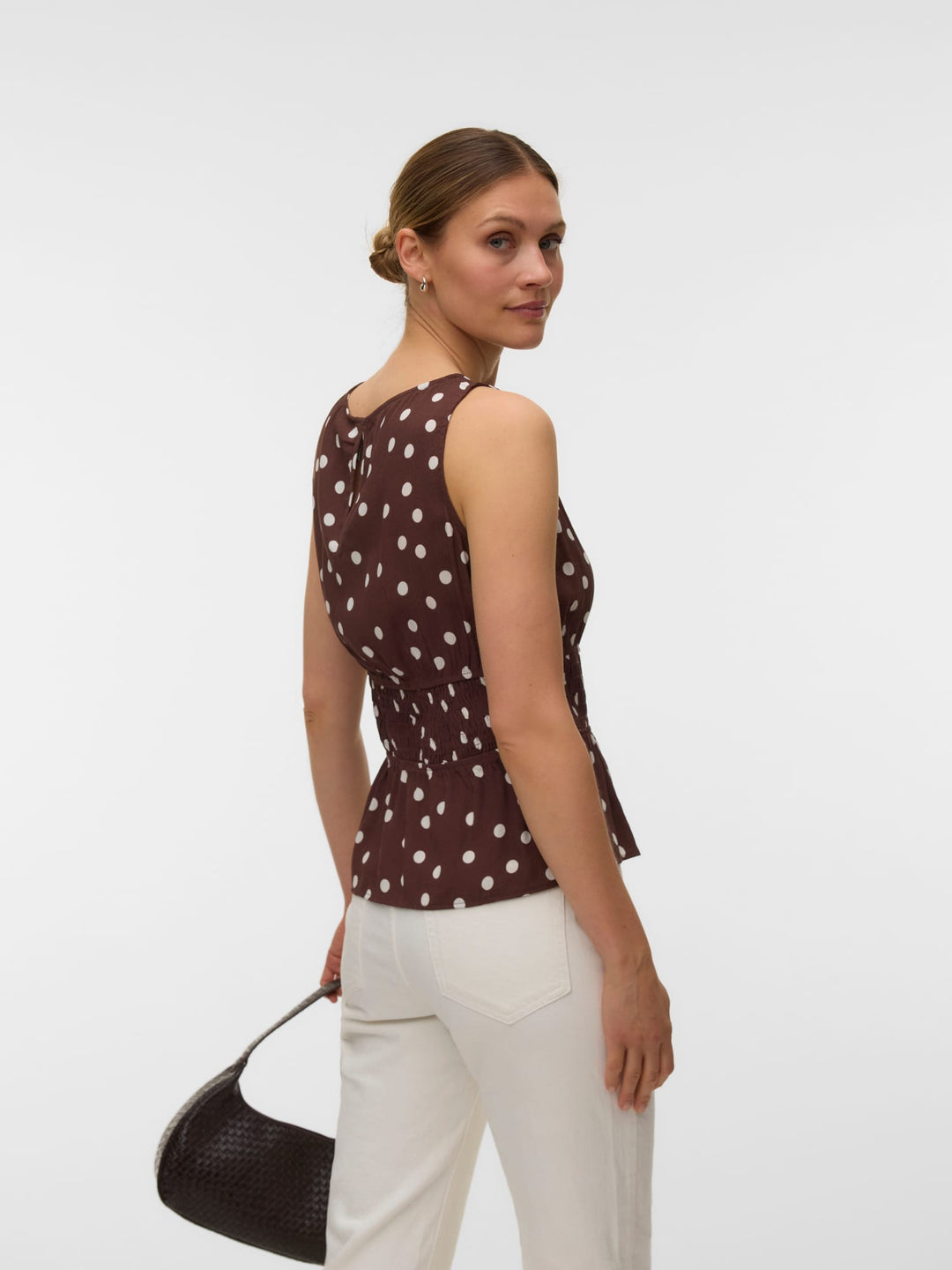 VERO MODA 10347963 Elisa singlet bruin dessin