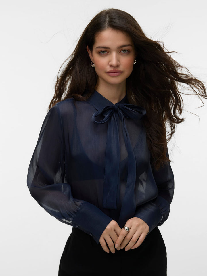 VERO MODA 10353192 Nathena blouse l/m navy