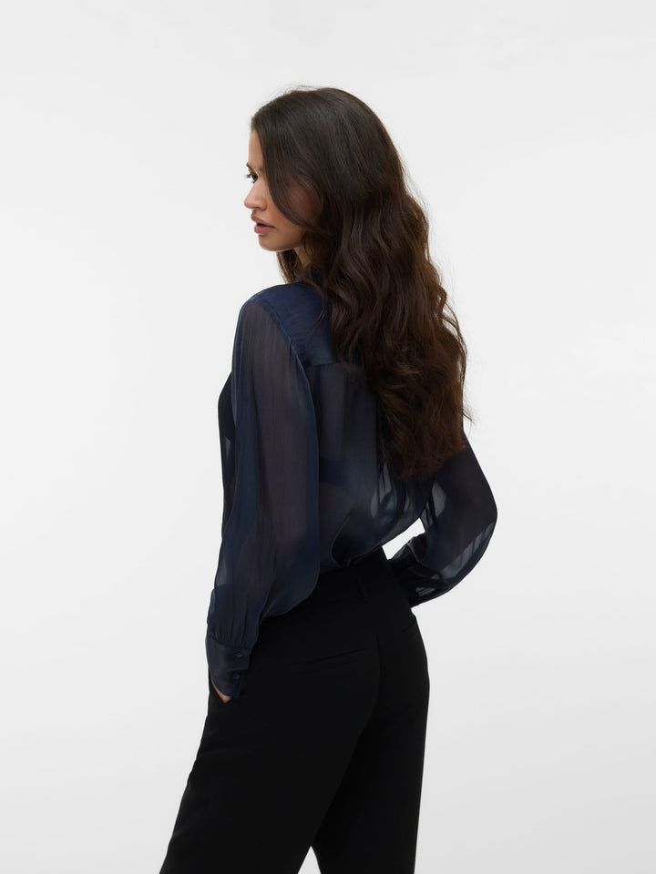 VERO MODA 10353192 Nathena blouse l/m navy