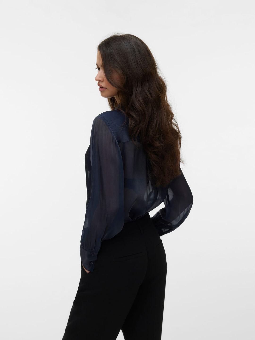 VERO MODA 10353192 Nathena blouse l/m navy