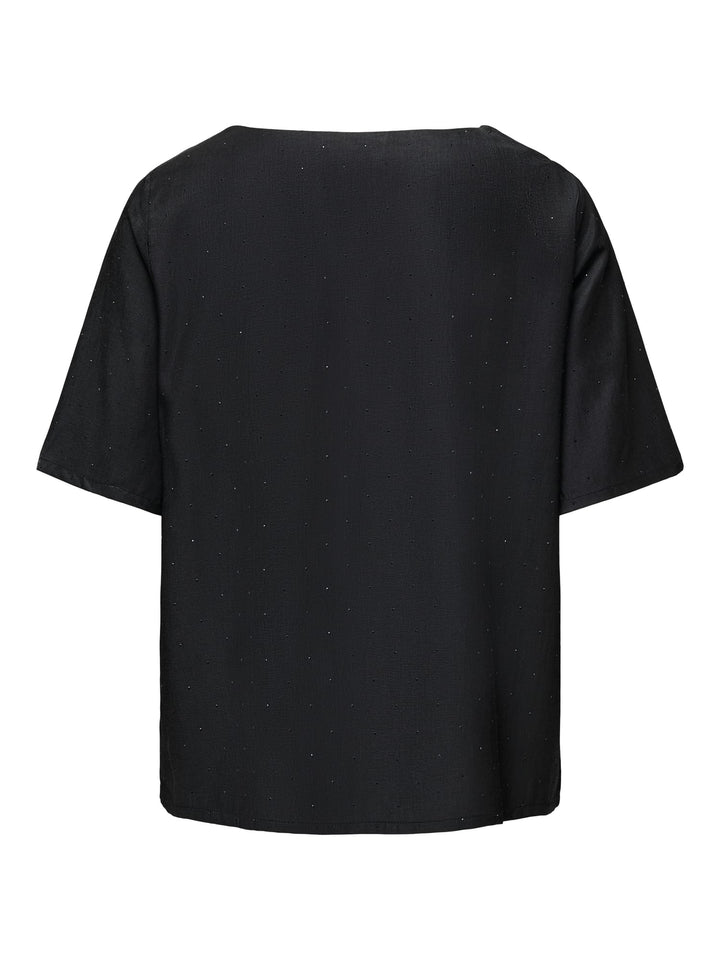 jacqueline de yong 15382849 Vilma t-shirt k/m zwart