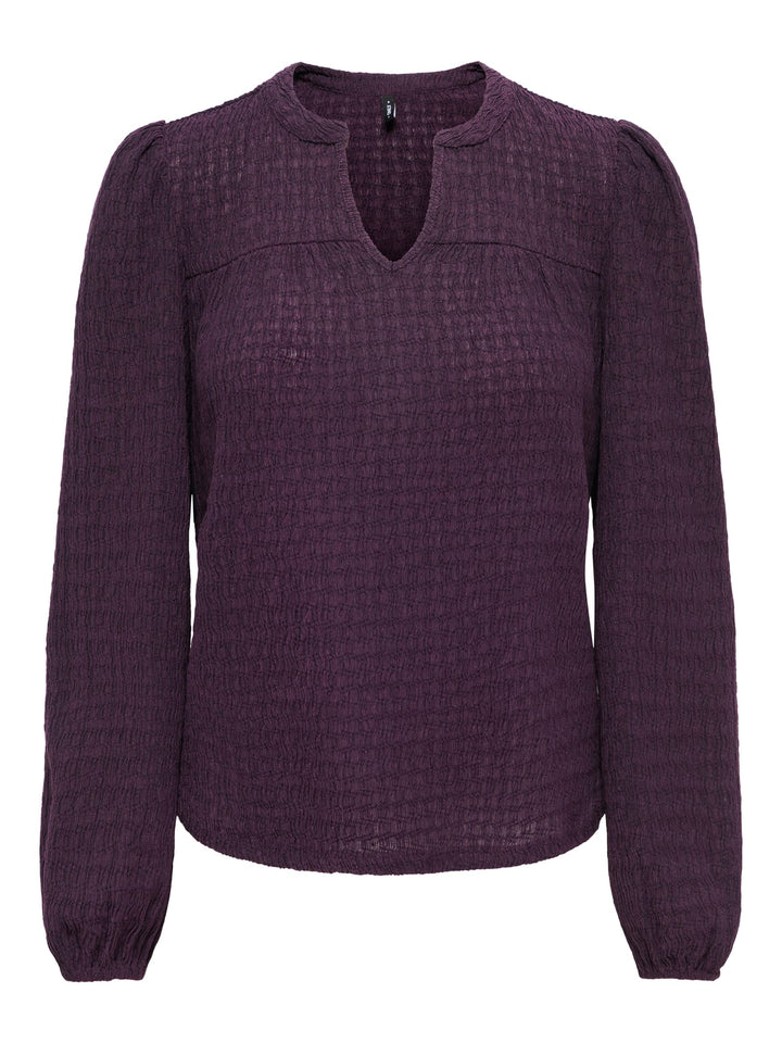 Only 15384066 lilse top l/m aubergine – dames