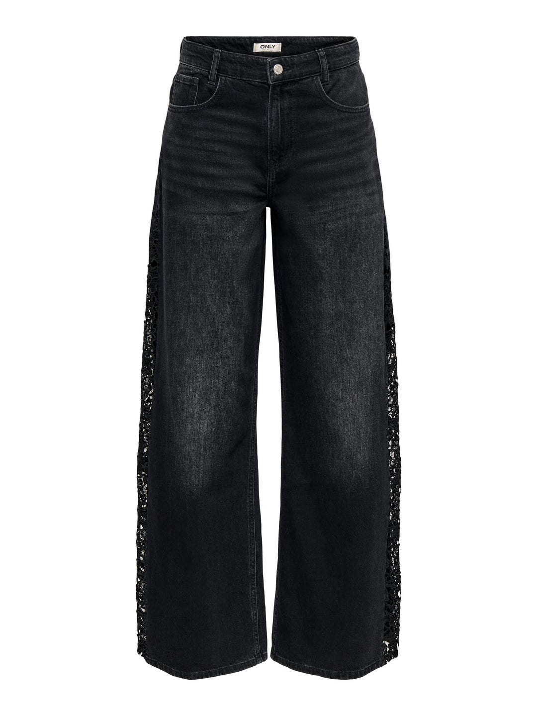 Only 15384847 Alanis loose fit jeans zwart denim – dames - Black Denim - L32