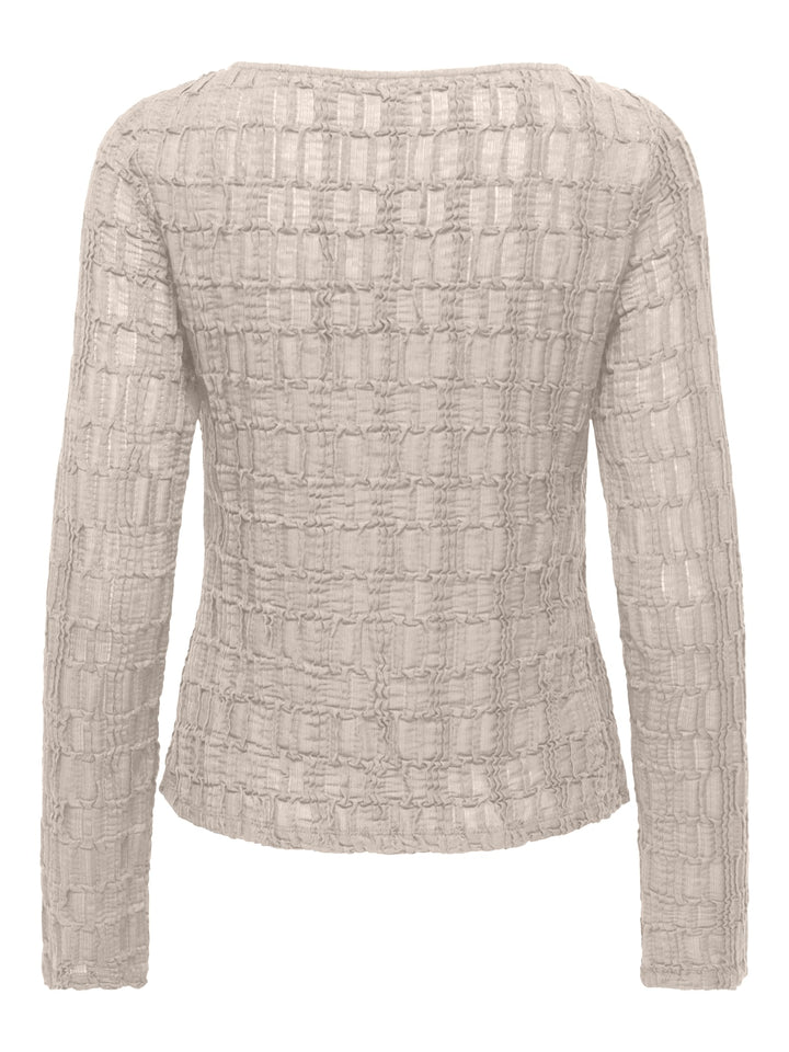Only 15384706 jade top l/m dames ecru