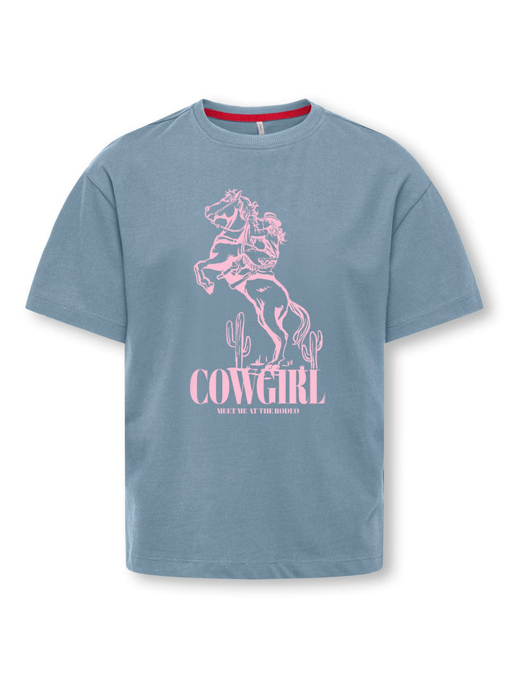 kids only 15388854 Gebba t-shirt k/m meisjes lichtblauw