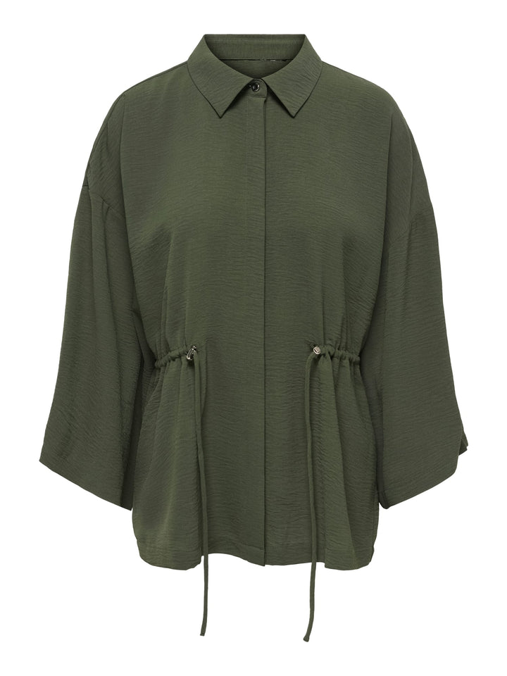 Jacqueline de Yong 15394646 Melia blouse l/m donkergroen