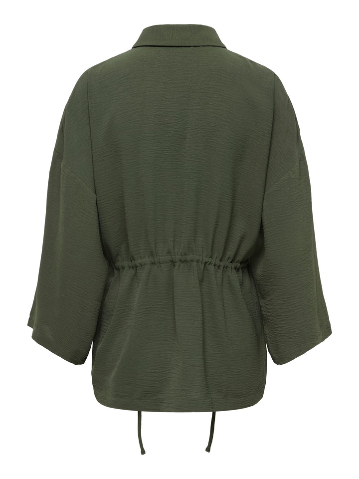 Jacqueline de Yong 15394646 Melia blouse l/m donkergroen