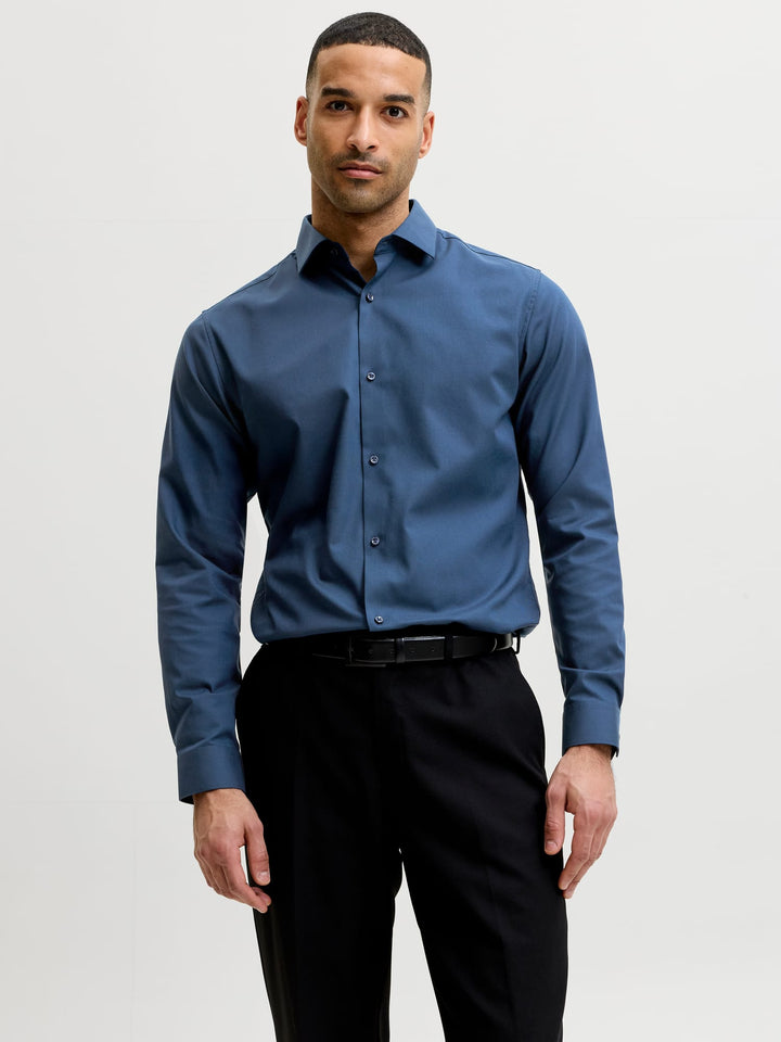 Jack & Jones BLAPARKER overhemd l/m heren - navy