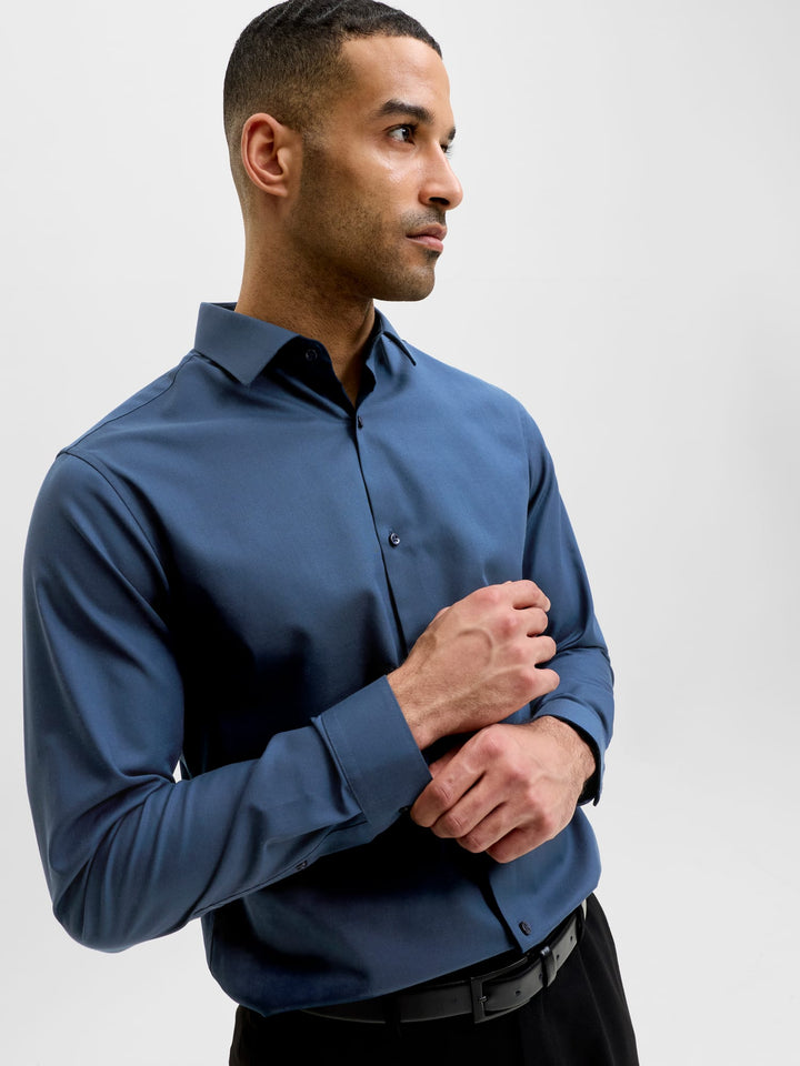 Jack & Jones BLAPARKER overhemd l/m heren - navy