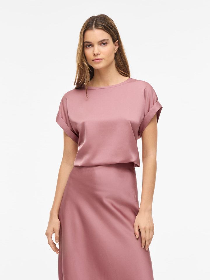 Vila 14059563 Elette top k/m oud roze – dames