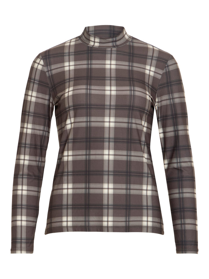 Vila Leoa top l/m dames groen dessin – trendy en comfortabel