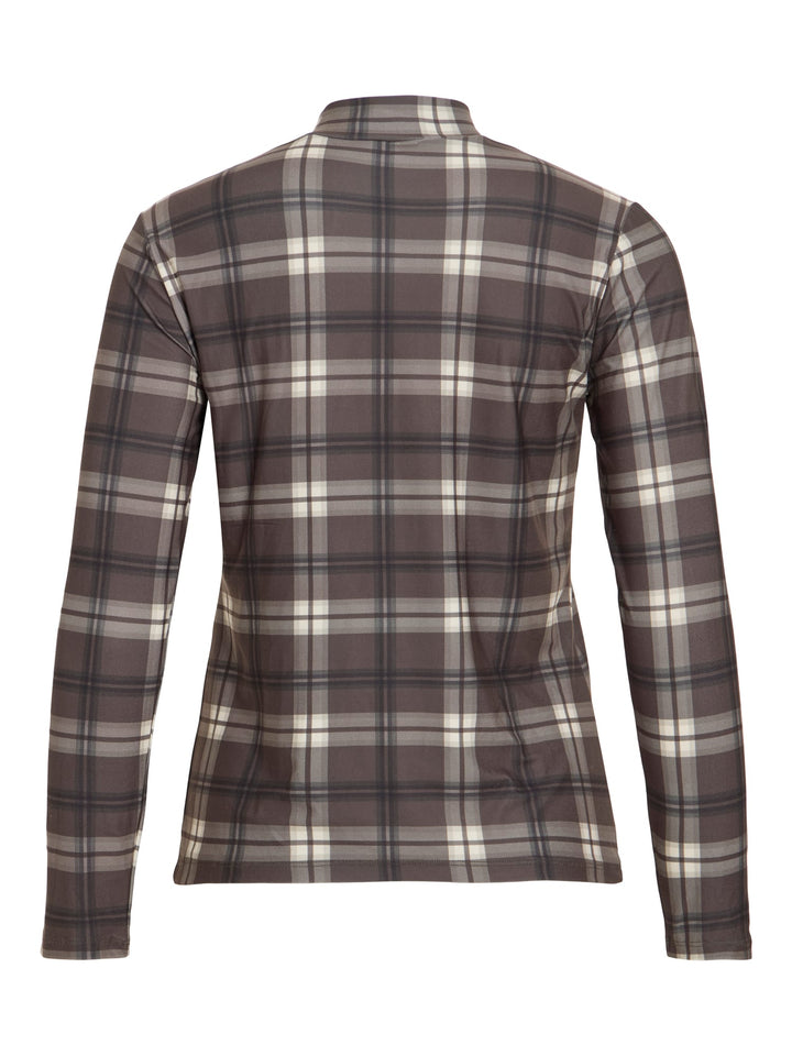 Vila Leoa top l/m dames groen dessin – trendy en comfortabel