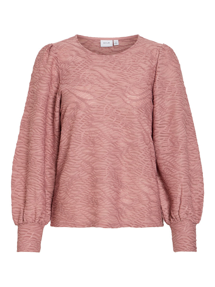 Vila Fina blouse oud roze – dames top l/m