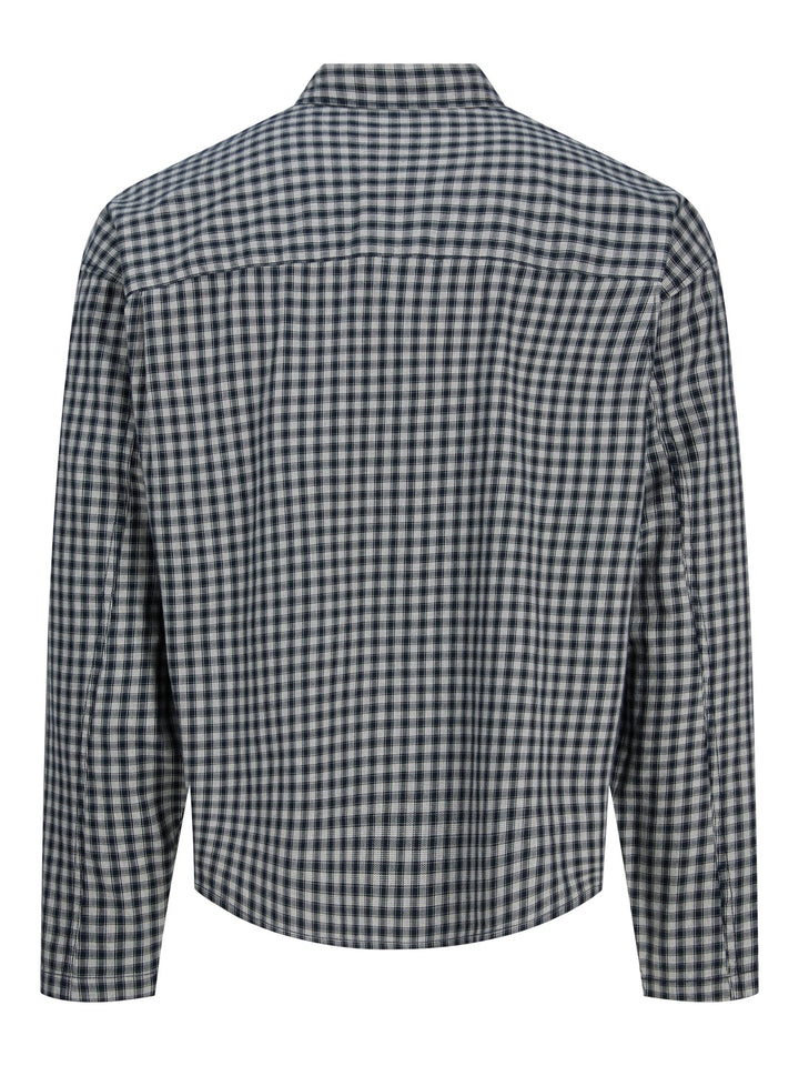 Jack &amp; Jones 12277479 Austin overhemd l/m heren blauw dessin
