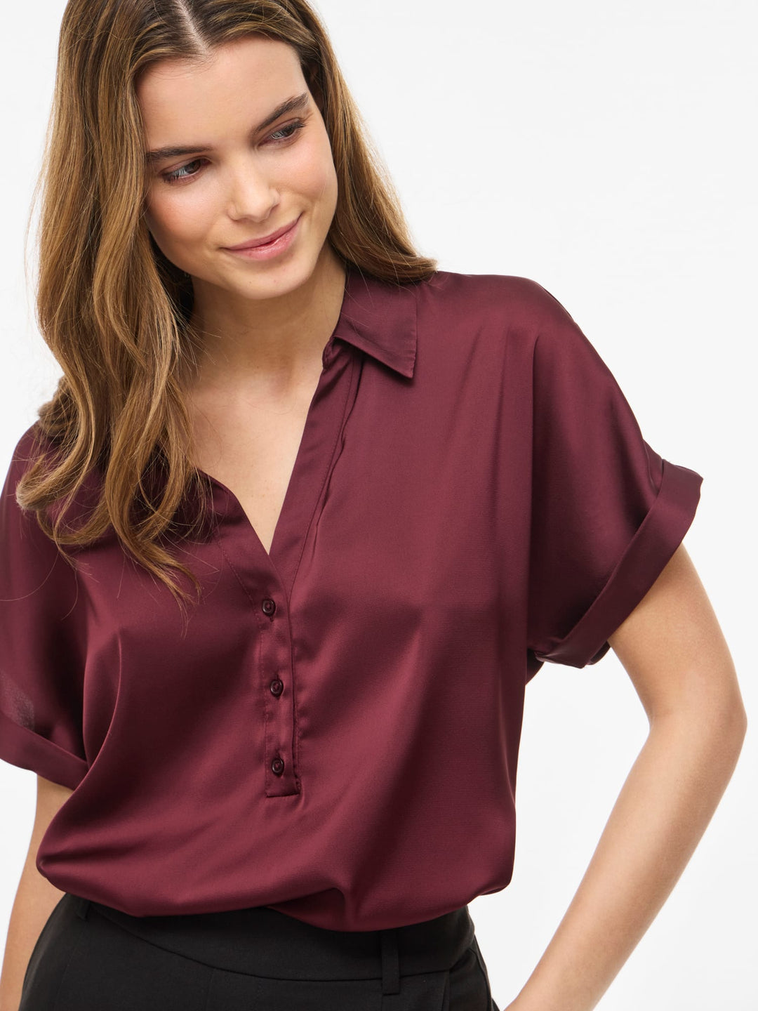 Vila Enna polo k/m bordeaux – dames