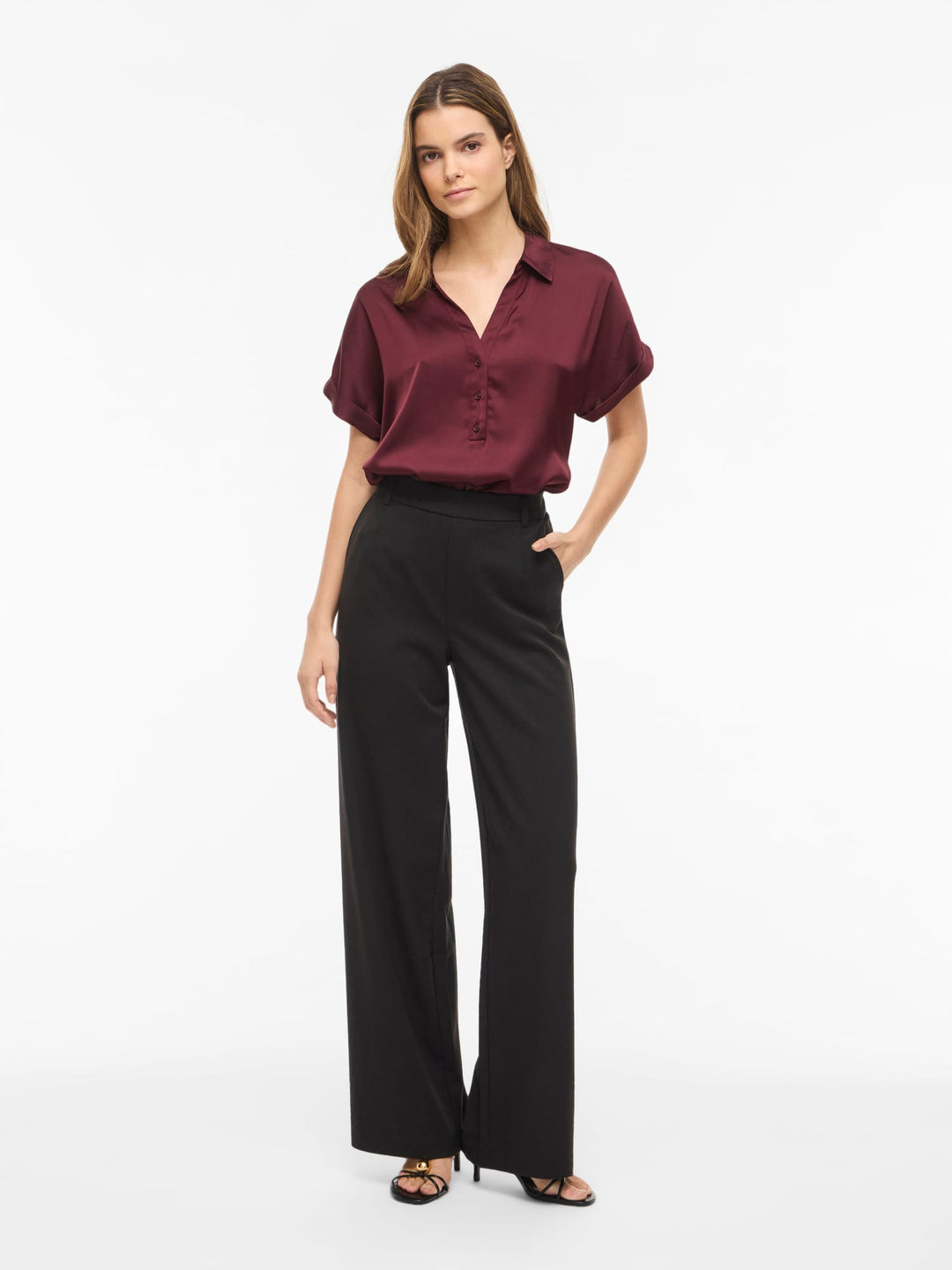 Vila Enna polo k/m bordeaux – dames