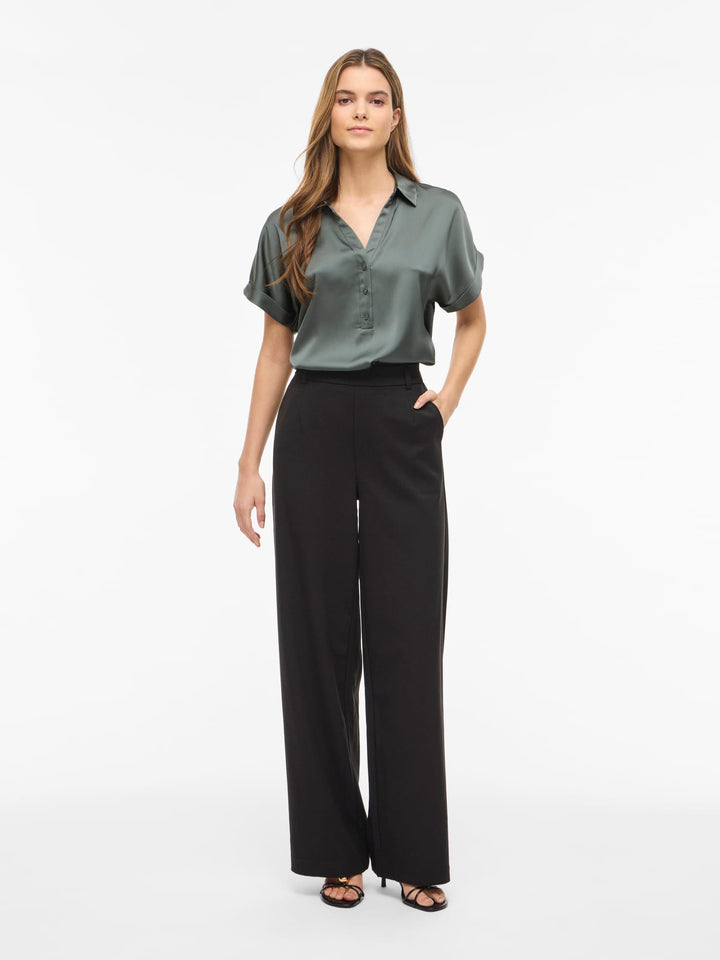 Vila 14107405 Enna polo k/m dames olijf