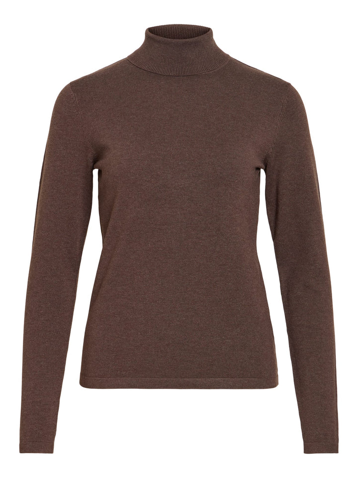 Vila 14115276 Malu top l/m dames bruin