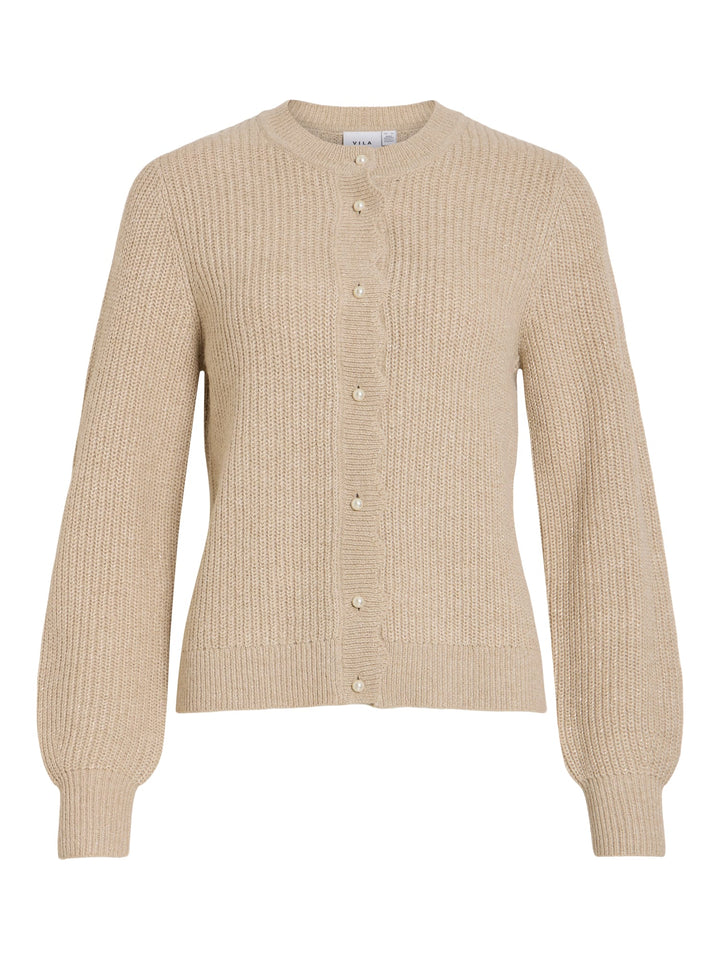 Vila 14117469 Cutie vest gebreid dames beige