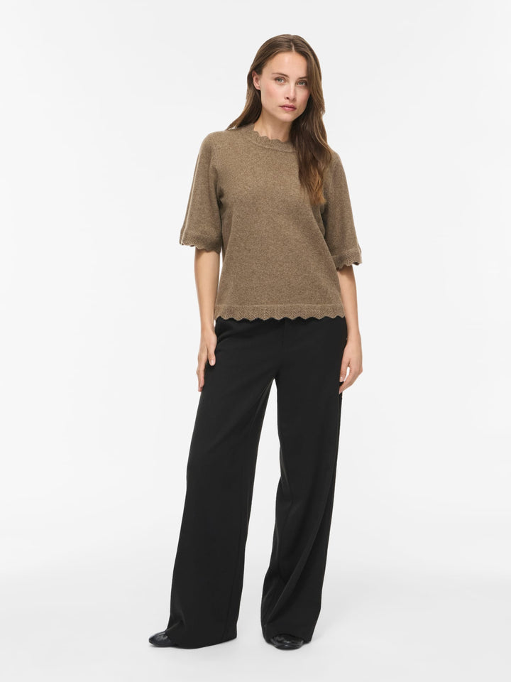 Vila NIKOLINA T-shirt bruin – dames