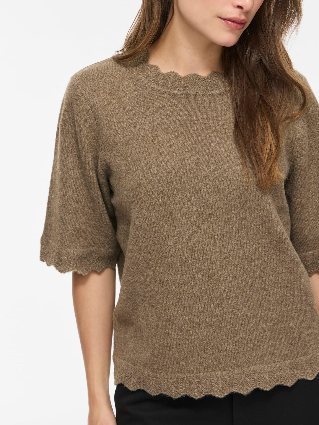 Vila NIKOLINA T-shirt bruin – dames
