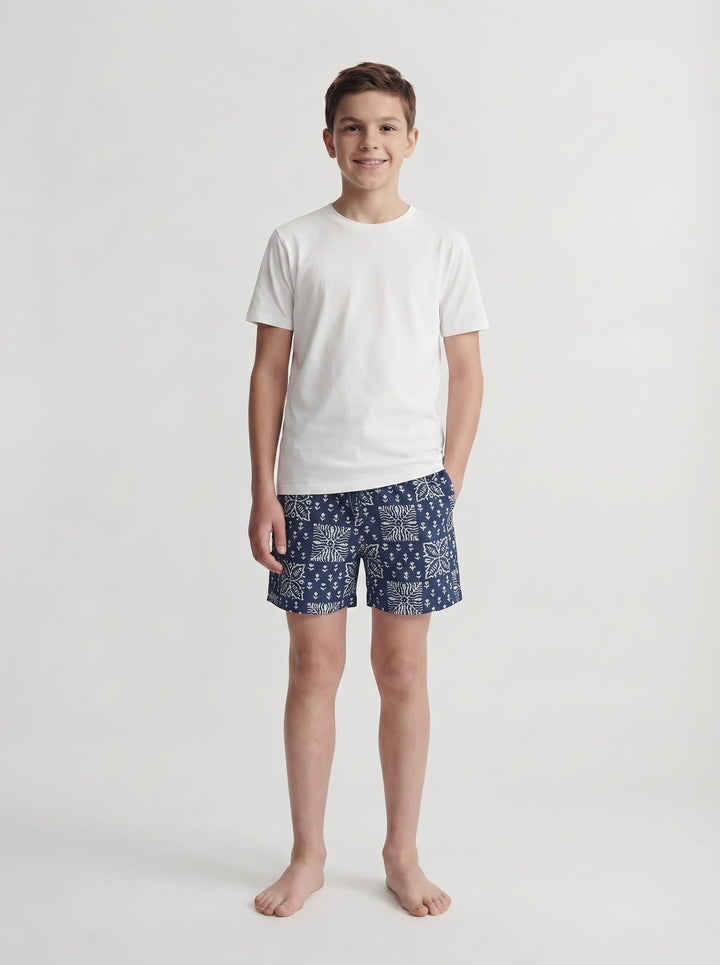 Jack & Jones Kids zwembroek jongens blauw dessin