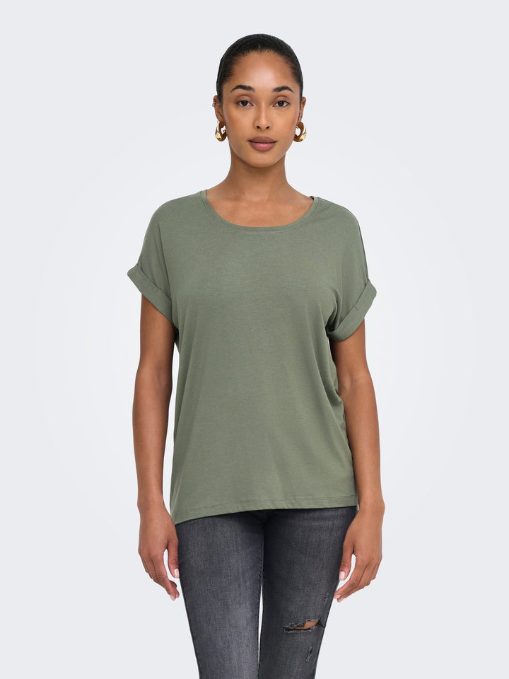 Only Moster T-shirt olijf – dames