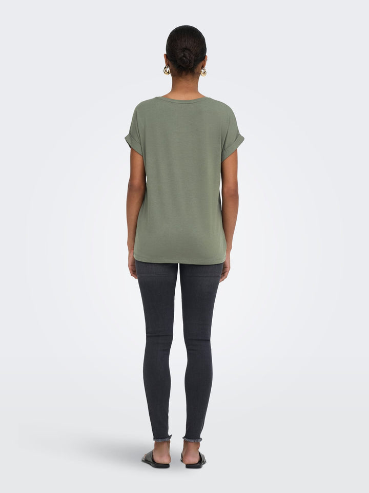 Only Moster T-shirt olijf – dames
