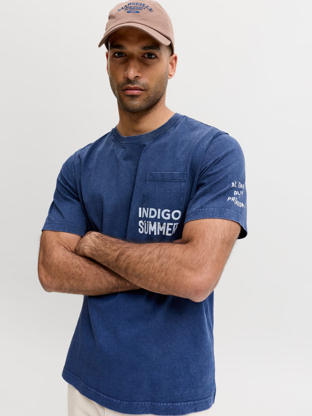 Jack & Jones JPRBLUJACKSON SS TEE navy – heren T-shirt