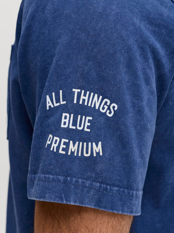 Jack & Jones JPRBLUJACKSON SS TEE navy – heren T-shirt
