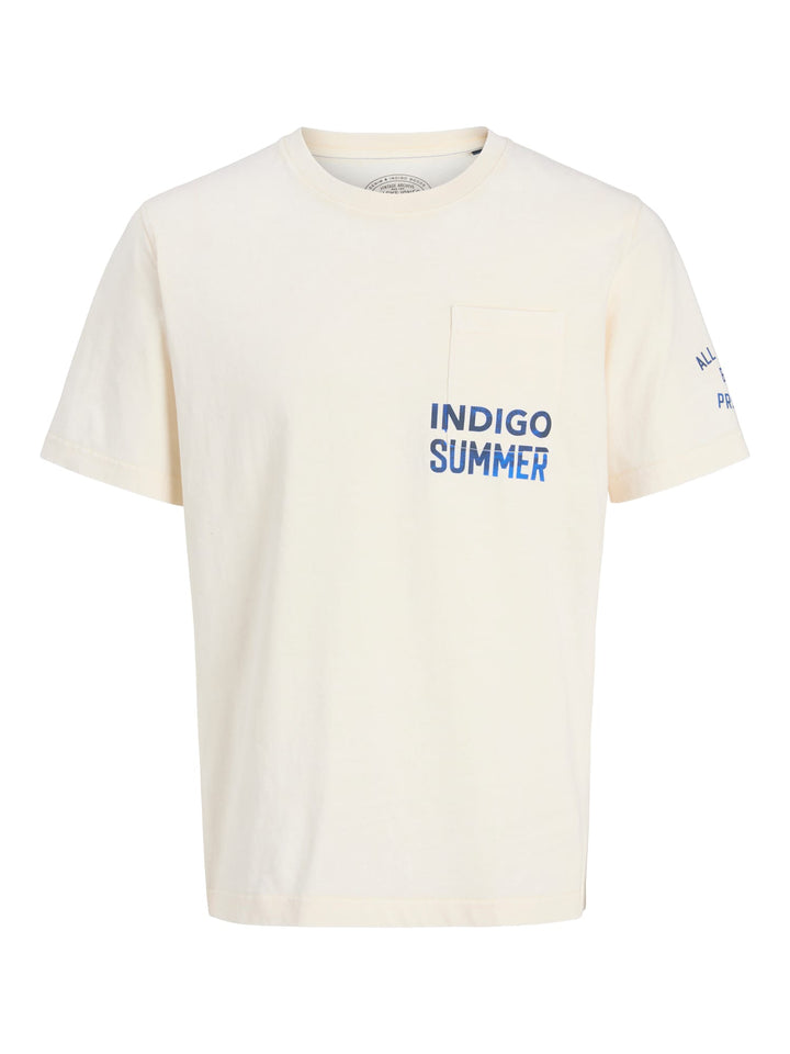 Jack & Jones JPRBLUJACKSON SS T-shirt ecru – heren