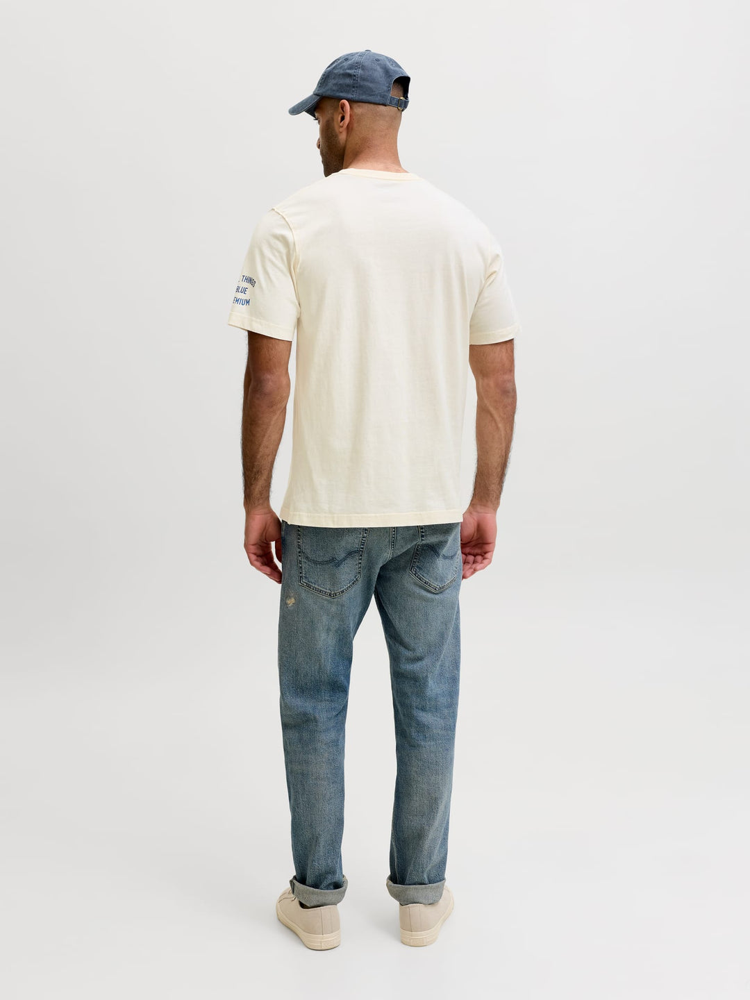 Jack & Jones JPRBLUJACKSON SS T-shirt ecru – heren
