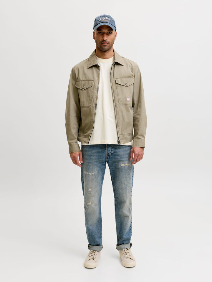 Jack & Jones JPRBLUJACKSON SS T-shirt ecru – heren