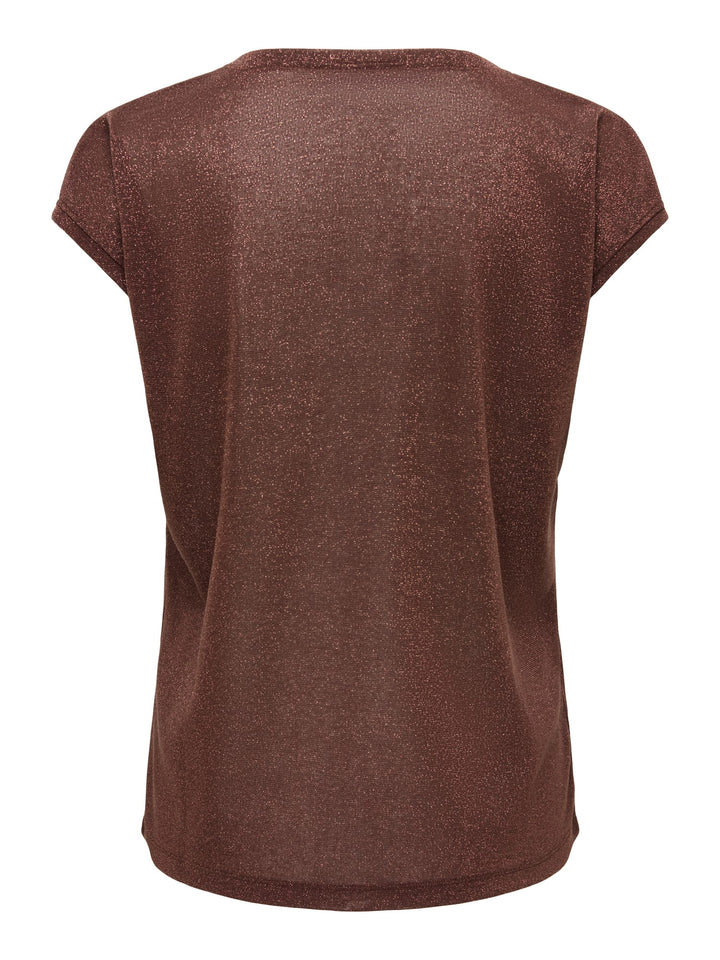 Only t-shirt k/m dames bordeaux – 15136069 Silvery