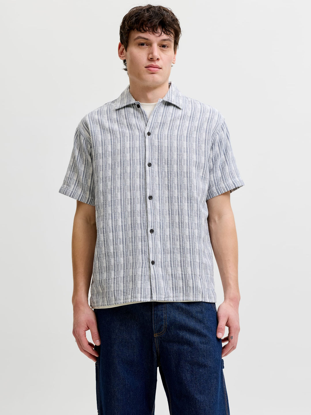 Jack & Jones Resort overhemd blauw dessin – heren