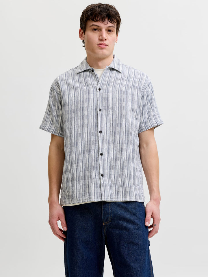 Jack & Jones Resort overhemd blauw dessin – heren