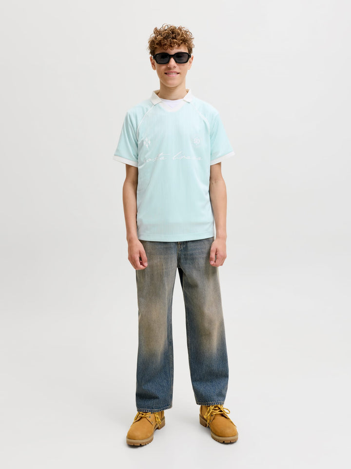 Jack & Jones Kids polo lichtblauw – jongens