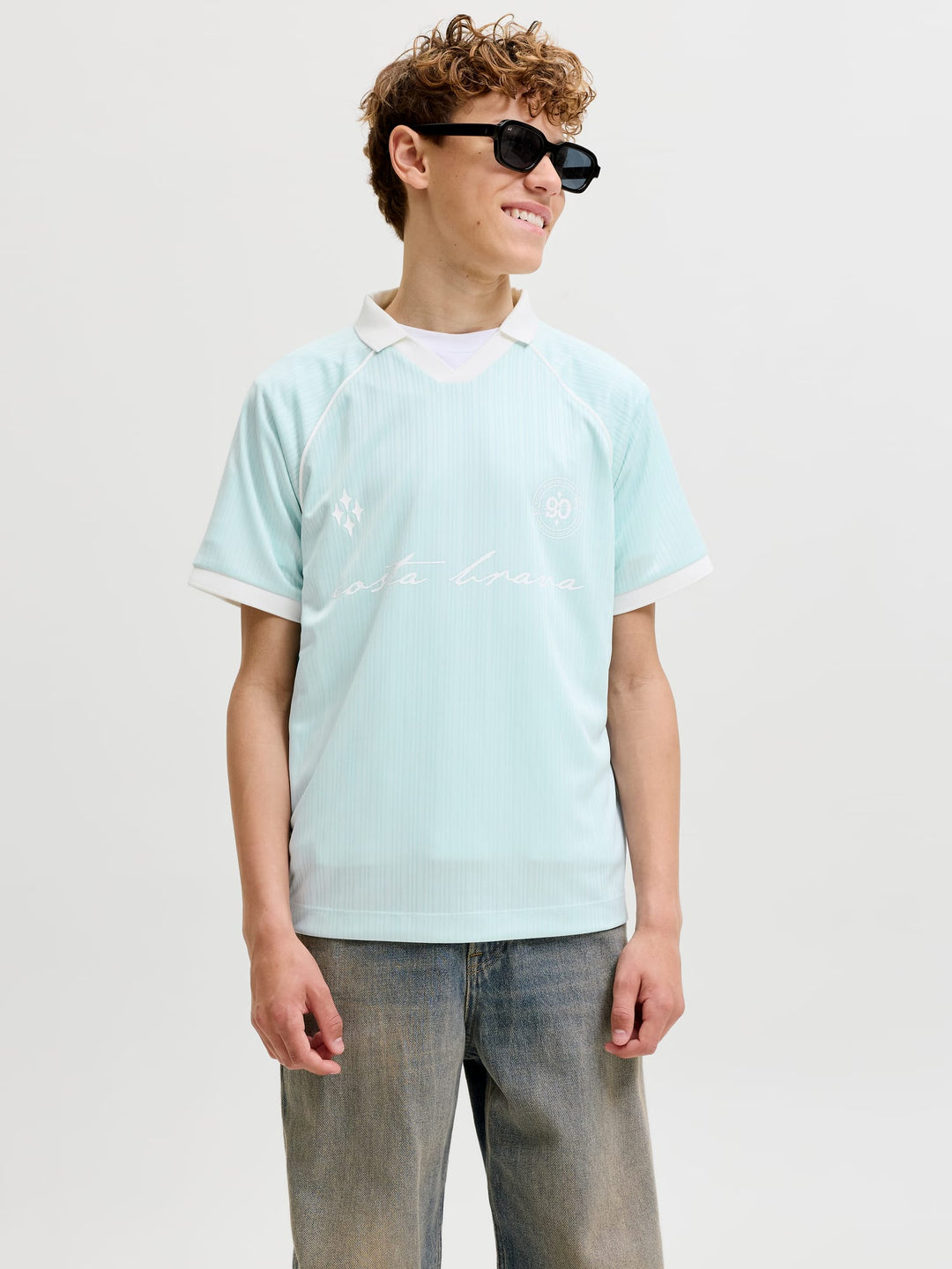 Jack & Jones Kids polo lichtblauw – jongens