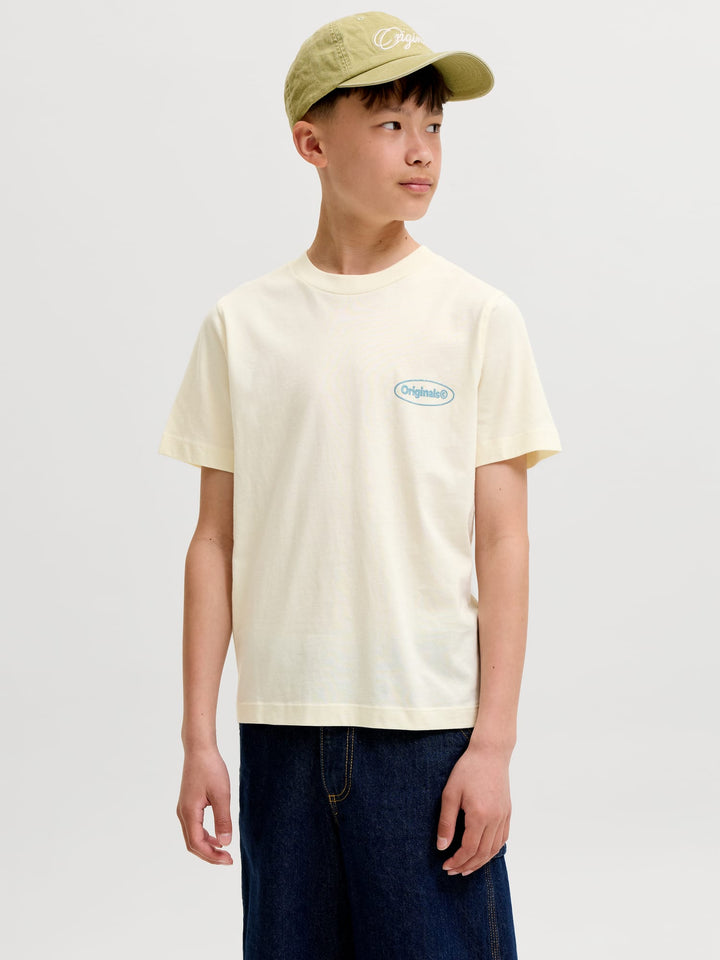Jack & Jones Kids T-shirt ecru – jongens