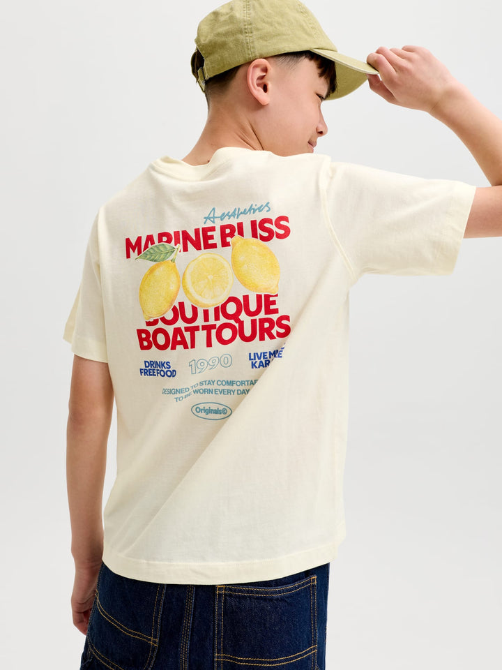 Jack & Jones Kids T-shirt ecru – jongens
