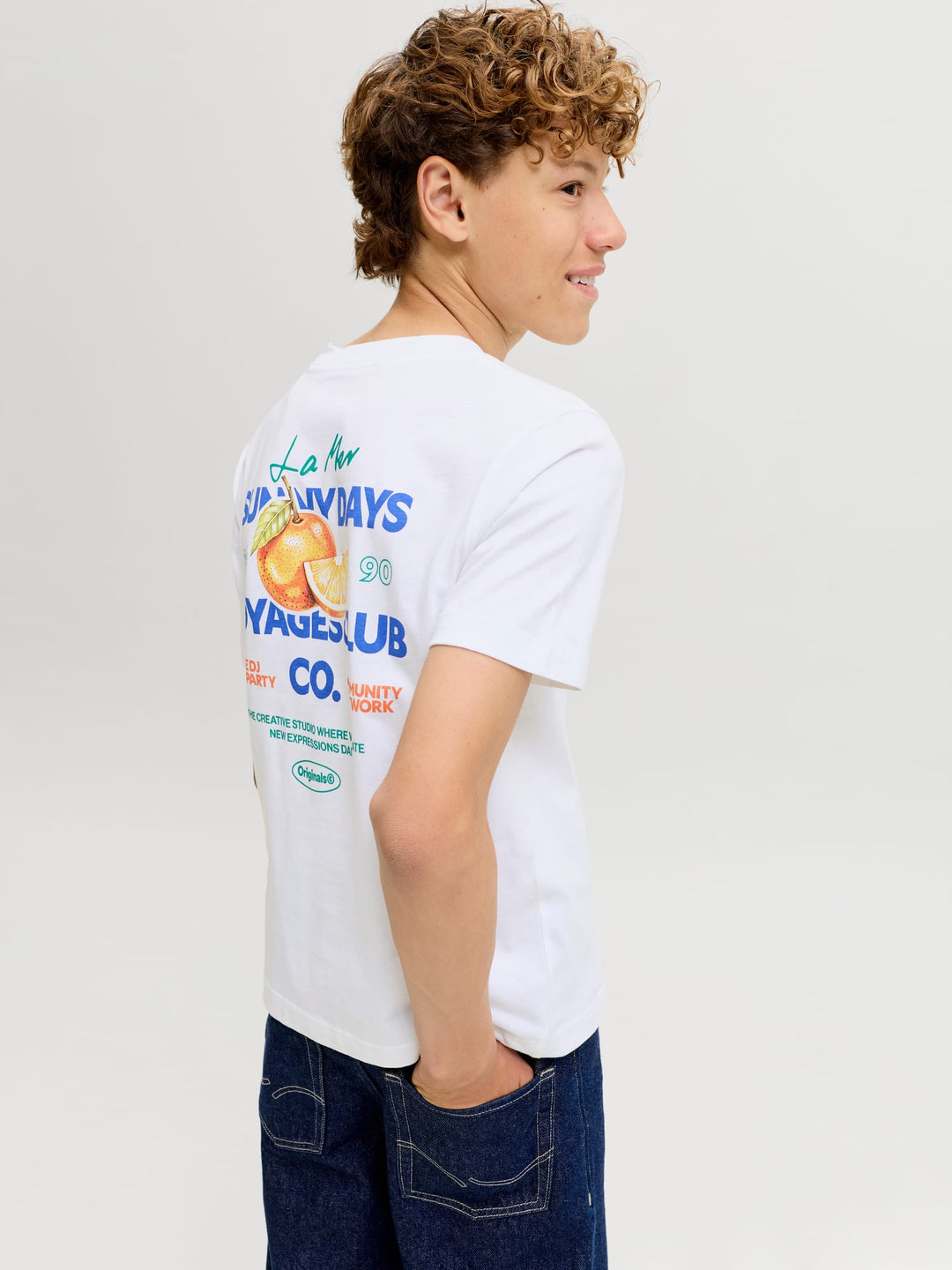Jack & Jones Kids T-shirt Riviera – jongens - Wit