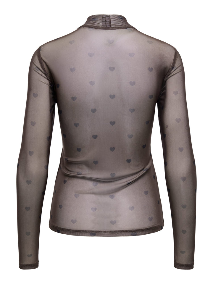 Only t-shirt l/m dames bruin – Erica