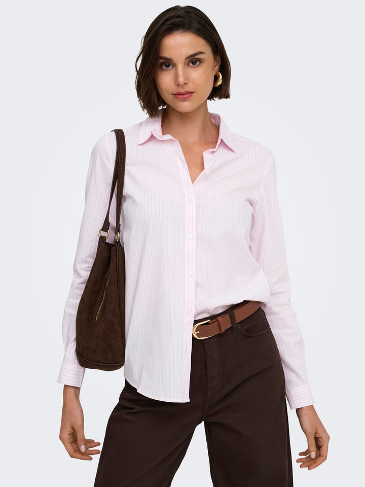 Jacqueline de Yong blouse l/m dames roze dessin – JDYMIO