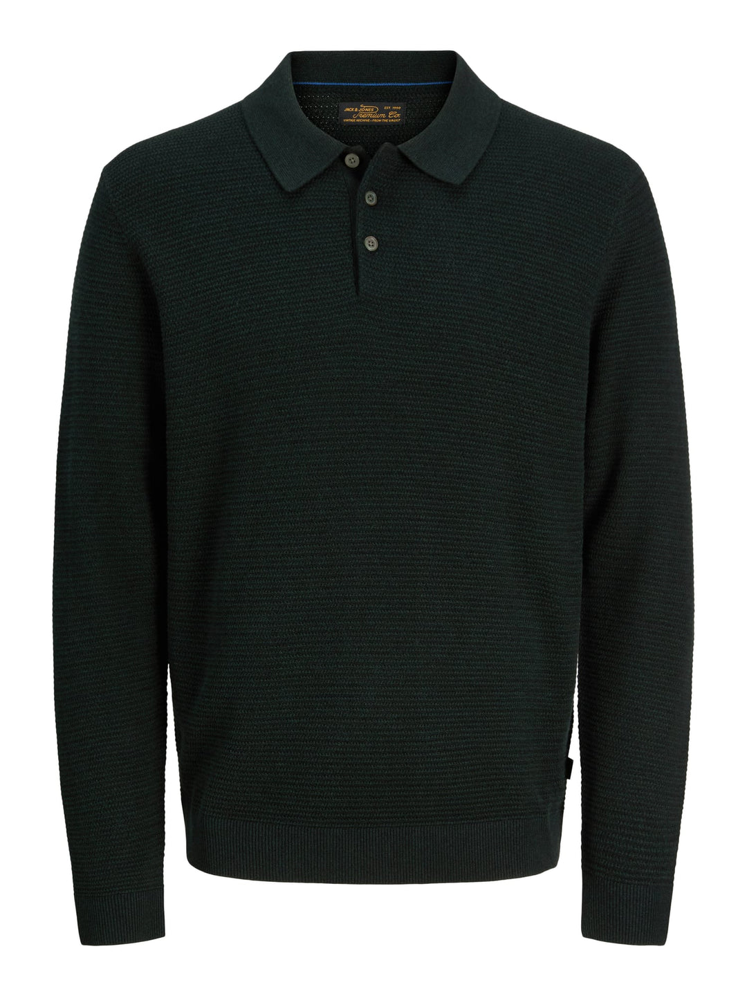 Jack & Jones polo l/m donkergroen – heren