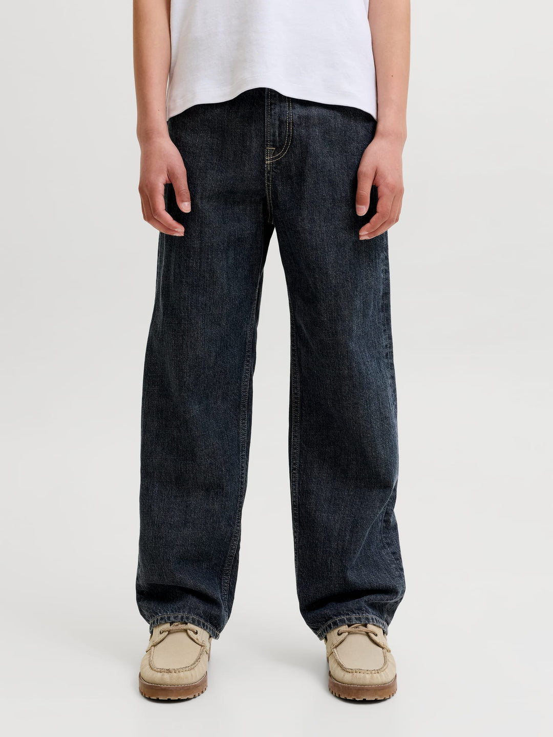 jack & jones kids baggy fit jeans blauw – jongens - Blue Denim